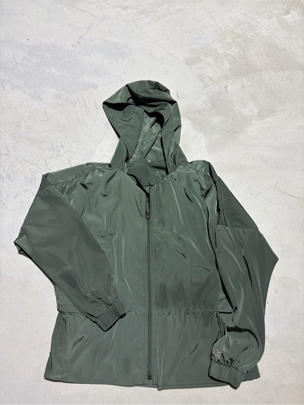 Calia Carrie underwood Women's Hooded Windbreaker Jacket - Olive Green XS